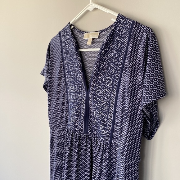 Michael Michael Kors True Blue Flutter Short Sleeve Dress Size P / XS - Picture 3 of 7